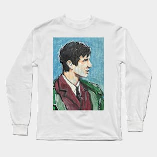 Retro Scooter, Classic Scooter, Scooterist, Scootering, Scooter Rider, Mod Art Long Sleeve T-Shirt